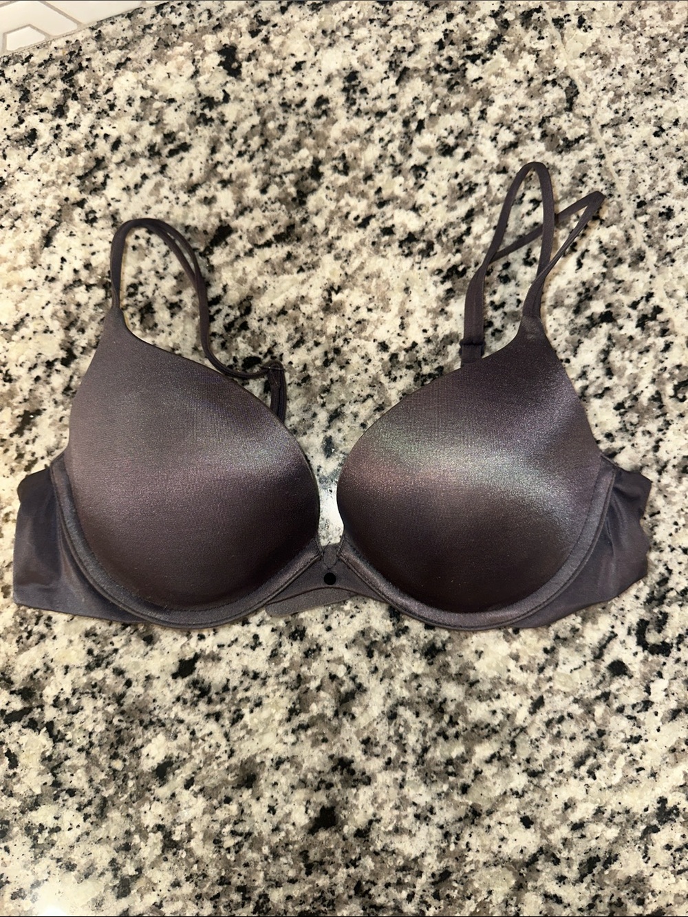 Victoria's Secret Iridescent Charcoal Underwire T-Shirt Bra